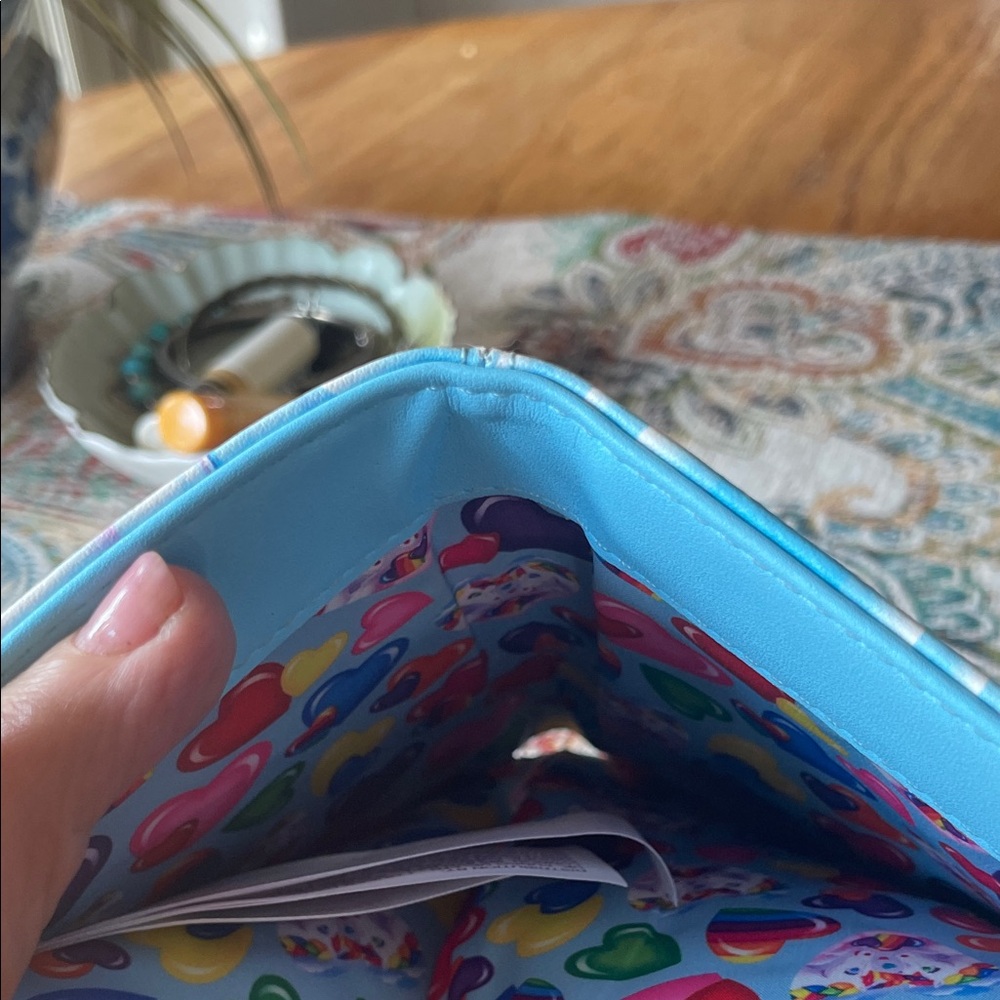 Lisa Frank Loungefly Unicorn and Dolphin Wallet - Picture 4 of 7